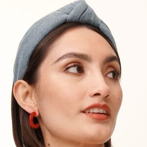 Lele Sadoughi LIGHT DENIM HEADBAND